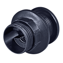 Grlo E14 luster sa obodom bezvijacna za navoj M10x1 crno