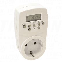 el. uklopni sat sa utikacem nedeljni230V. 16A. IP20