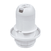 Grlo E14 luster kratko bezvijc.za navoj M10x1 belo