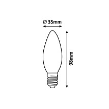 LED SIJALICA FILAMENT E14 C 6W NW 1299 RABALUX