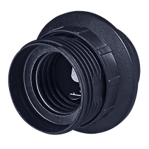 Grlo E27 luster bezvijcano zanavoj M10x1 crno