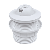 Grlo E27 luster sa obod.bezvij.za navoj M10x1 belo