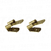 Neiz. prikljucni naticni utikac+uticnica mesing6.3×0.8mm. 1-