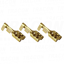 Neiz. prikljucna naticna uticnica mesingsa osig.6.3×0.8mm. 1