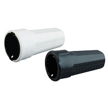 Dvopolna prikljucnica crna guma na kabel kuplung masivni