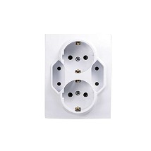 Prikjucnica cetvoropolna 2xSuko 2xEuro