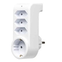 Razdelnik suko + 3 euro uticnice sa prenapon. zastiom