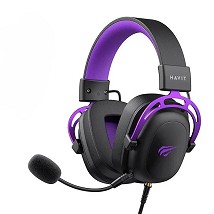 Havit Slušalice H2002C+U crno-ljubičaste