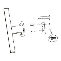 ZIDNA LED LAMPA ZA KUPATILO SA SENZOROM POKRETA 7.4W PANDELLA 2 40CM 97059 IP44 EGLO