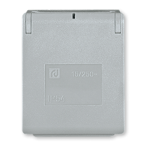 ALING utic.dvop. za ugrad. na panel 16A IP54 siva