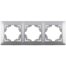 Maska trostruka horizontalna siva