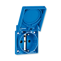 ALING utic.dvop. za ugrad. napanel 16A IP54 plava
