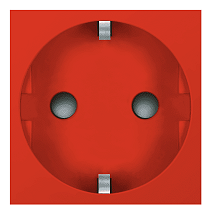 Prikljucnica ravna ALING 45sa zastitom crvena