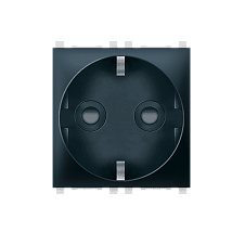 Prikljucnica ravna ALING 45sa zastitom crna