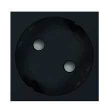 Prikljucnica kosa ALING 45sa zastitom crna