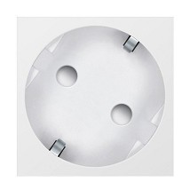 Prikljucnica kosa ALING 45sa zastitom silver