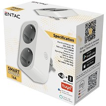 Dupla smart uticnica sa meracem potrosnje WIBLE 3680W 16A
