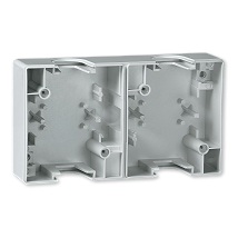 POWER kutija dvostruka siva