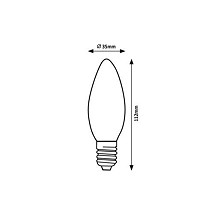 LED SIJALICA FILAMENT E14 C35 2W WW 79011 POWERFUL RABALUX