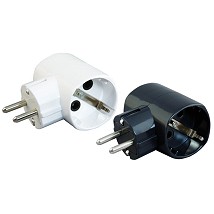 T-razvodnik dvostruki crni PVC Tehnoelektro