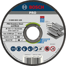 Bosch PRO Stainless Steel and Metal rezna ploča 115x1 mm WA 60 T BF ravna