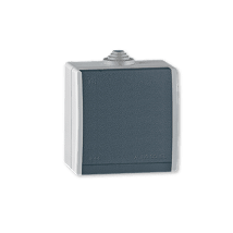 POWER Prikljucnica tropolna siva IP44 PVC 16A 440V