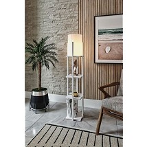 Podna lampa NORA E-27 bela