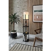 Podna lampa NORA E-27 crna