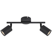 Plafonska lampa Debra 2xGU10 crna IP20