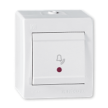 POWER Taster za zvono beIa I.PVC IP44 10A 250V