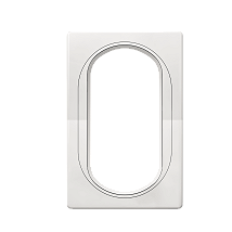 E6805.00 Maska duple prikljucnbela sa belim nosacem