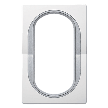 E6805.0S Maska duple prikljucnbela sa silver nosace