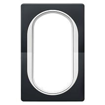 E6805.E0 Maska duple prikljucncrna sa belim nosacem