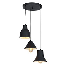 LULU visilica 3xE27 fi35cmxH120 crna