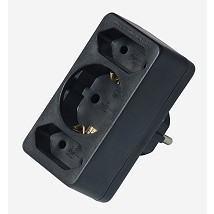 Razdelnik 3-struki kombinovanicrni 1suko+2euro