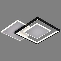 LED plafonjera NICE 68W bela-crna dimabilna daljinskim