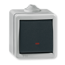 289.1A Sklopka jednopolna siva ARMOR LINE IP55