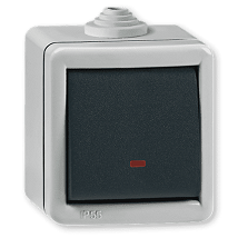 ARMOR Prekidac jednop.sa ind.OG metalni 10A antra