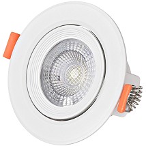 LED ugradna okrugla spot lampa 5W CW 6400K 440lm IP20 Bela