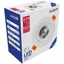 LED ugradna okrugla spot lampa 7W CW 6400K Bela