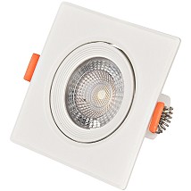 LED ugradna kvadratna spot lampa 5W CW 6400K 440lm IP20 Bela