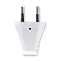 ALING Dvopolni utikac euro. beli(302.0)