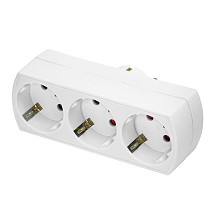 STRUJNI RAZVODNIK-RAZDELNIK SA 3 UTICNICE BELI