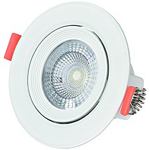 LED ugradna okrugla spot lampa 5W WW 3000K 440lm IP20 Bela