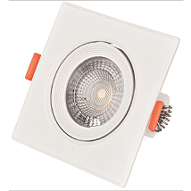 LED ugradna kvadratna spot lampa 5W WW 3000K 677lm IP20 Bela