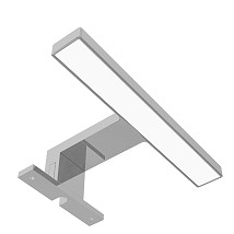 LED lampa za ogledalo 3.5W 180mm kocka IP44 4000K hrom plas.