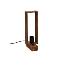 121011-1 OAK Stona drvena lampa pravougaona 1xE27 Hrast