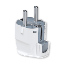 ALING Dvopolni utikac masivniL beli(308.0)