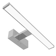 LED lampa za ogledalo 400mm 8W kocka IP44 4000K hrom alum.