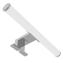 LED lampa za ogledalo 300mm 5W krug IP44 4000K hrom plastika